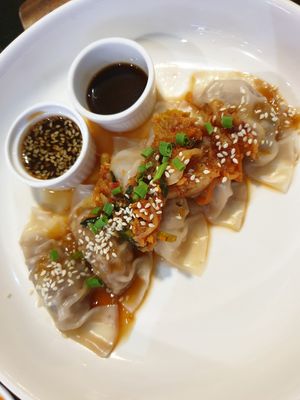 Kimchi Dumplings at Veganerie - Silom in Bangkok