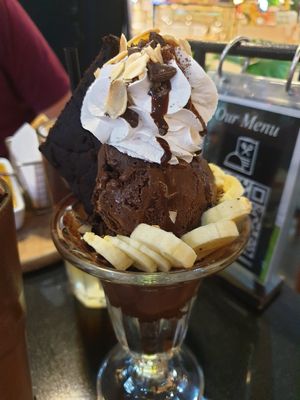 Chocolate sundae at Veganerie - Silom in Bangkok