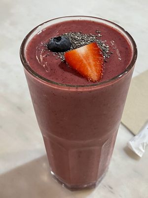 Flat belly smoothie, 190 baht  at Veganerie - Silom in Bangkok