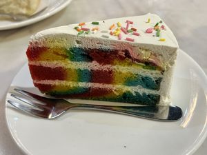 Party/rainbow cake   at Veganerie - Silom in Bangkok