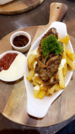 The BBQ pulled “pork”.  at Veganerie - Silom in Bangkok