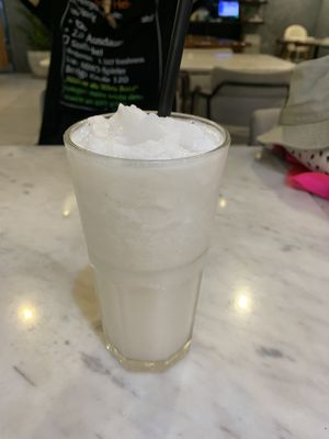 Coconut smoothie was great   at Veganerie - Silom in Bangkok