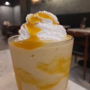 Mango shake at Veganerie - Silom in Bangkok