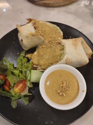 Satay wrap at Veganerie - Silom in Bangkok