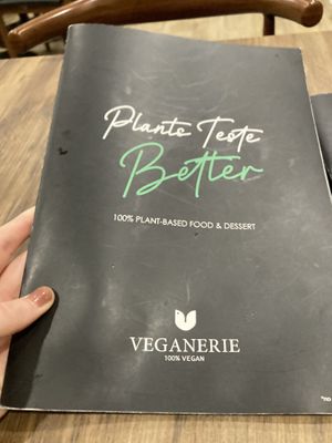 Menu  at Veganerie - Silom in Bangkok