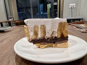 Banoffee pie   at Veganerie - Silom in Bangkok