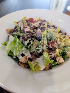 Caesar salad - excellent! at Veganerie - Silom in Bangkok