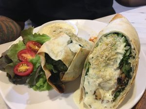 Caesar Wrap at Veganerie - Silom in Bangkok
