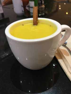 Golden Milk at Veganerie - Silom in Bangkok