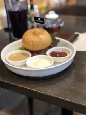 Samurai Burger at Veganerie - Silom in Bangkok