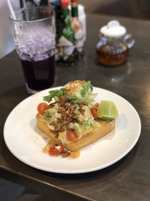Avocado toast at Veganerie - Silom in Bangkok