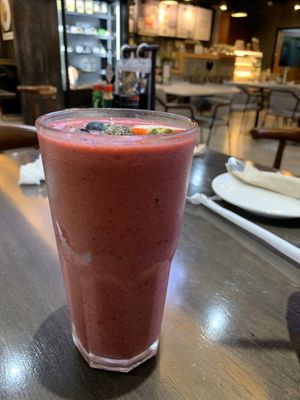 Strawberry Shake at Veganerie - Silom in Bangkok