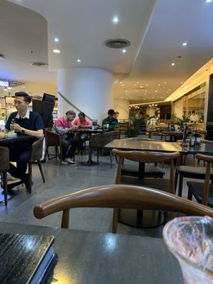 Seating at Veganerie - Silom in Bangkok