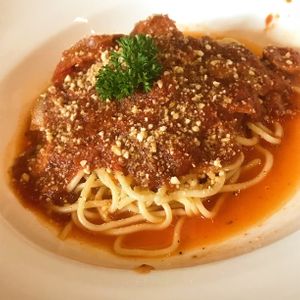 Italian spaghetti  at Veganerie - Silom in Bangkok