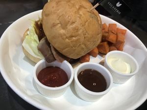 BLT burger at Veganerie - Silom in Bangkok