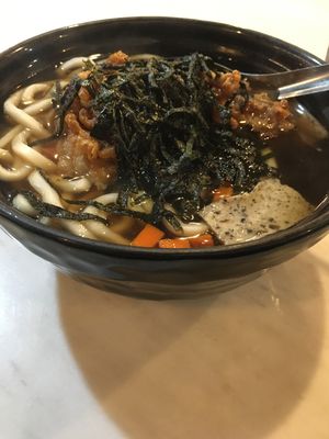 Tempura Udon at Veganerie - Silom in Bangkok