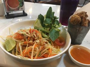 SomTum & V-Nuggets at Veganerie - Silom in Bangkok