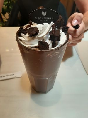 Choc brownie smoothie at Veganerie - Silom in Bangkok