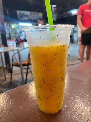 Passion fruit smoothie at Pure Joy in Koh Phangan