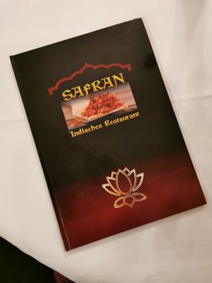 Menu at Safran in Bruckmuehl