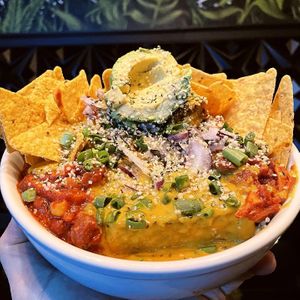 The Comfy Bowl with added chips. at Daily Fuel in Portland