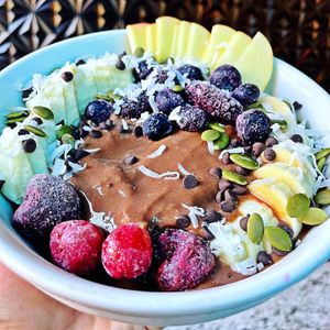 Banana-Split with your choice of "NICEcream":
Vanilla, Strawberry, or Chocolate. at Daily Fuel in Portland