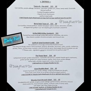 Summer Menu #Portland #PNW #PortlandOregon #WholeFoodVegan at Daily Fuel in Portland