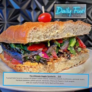 The Ultimate Veggie Sandwich.  #Vegan #WFPB
@DailyFuelPDX  at Daily Fuel in Portland
