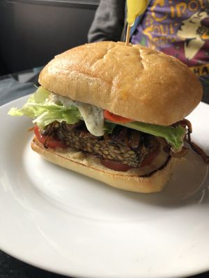 Dude burger  at Daily Fuel in Portland