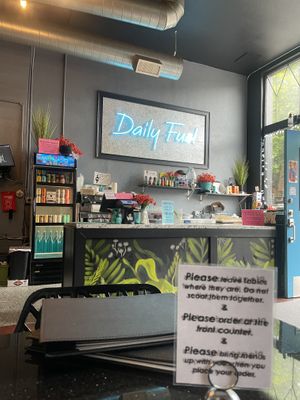 Counter  at Daily Fuel in Portland