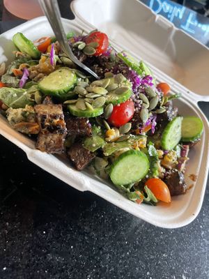 Pasta with tempeh  at Daily Fuel in Portland