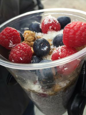 chia pudding! what?! Sooooo goood! at Daily Fuel in Portland