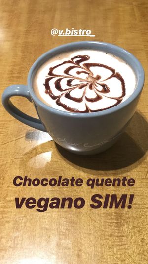 Hot chocolat at V.Bistrô in Sao Paulo