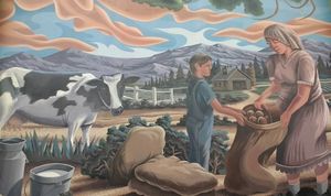 Co-op Mural  at North Coast Co-op in Eureka