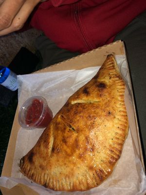 VERY IMPRESSED WITH MY MEAT LOVERS CALZONES! Worth the wait   at Plant Based Pizzeria in Atlanta