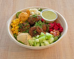 Falafel Bowl at Mediterranean Guys in Santa Ana