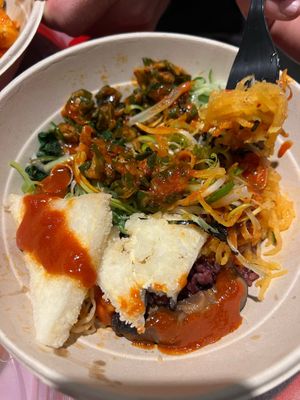 tofu bibimbap at mŏkbar in New York City