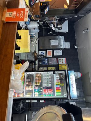 Pickup counter & front register area  at mŏkbar in New York City