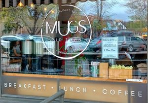 Front of building at Mugs Coffee Lounge in Fort Collins