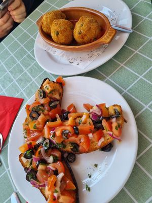 Bruschetta at O' Sole Mio in Eastbourne