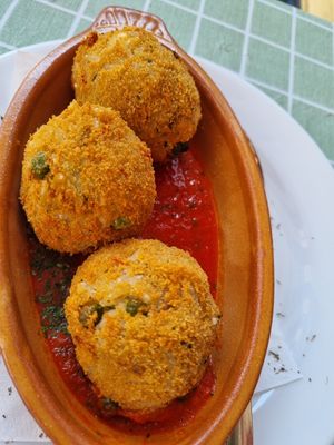 Arancini at O' Sole Mio in Eastbourne