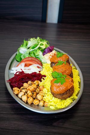 Albóndigas vegana at Perejil in Barcelona