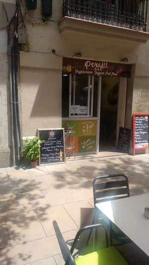 Vegan perejil at Perejil in Barcelona