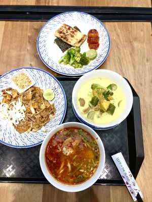 Traditional Thai food but all vegan!  at Yo Vegetarian - Central Floresta in Phuket