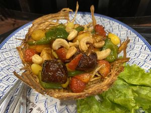 Ginko with lotus root bowl  at Yo Vegetarian - Central Floresta in Phuket