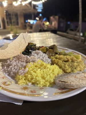 buffet   at Dhana's Curry Pot in Mirissa