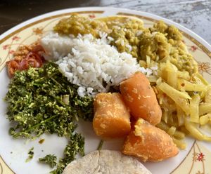 Buffet  at Dhana's Curry Pot in Mirissa