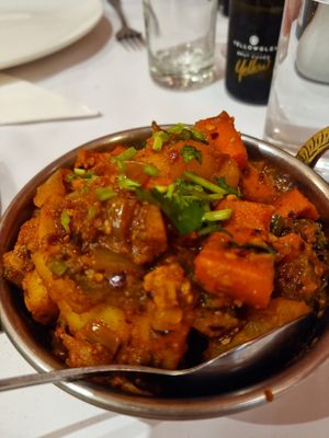 Vegetable Vindaloo at Saffron Indian Cuisine in Geelong