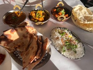 Vegan banquet   at Saffron Indian Cuisine in Geelong
