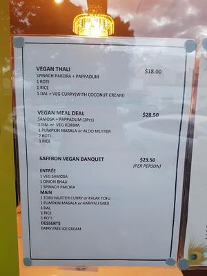 Saffron at Saffron Indian Cuisine in Geelong